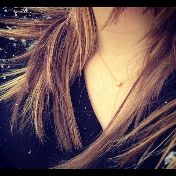 🔸 14k Gold Dipped Circle Necklace - Picture 2 of 3